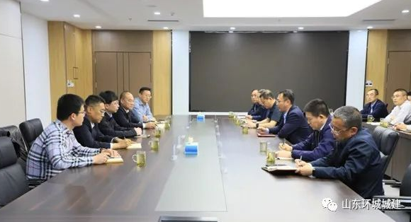 4月13日下午，山東國惠集團(tuán)副總經(jīng)理鄒晗一行，到日照市莒縣進(jìn)行調(diào)研，蒞臨山東環(huán)城城建···